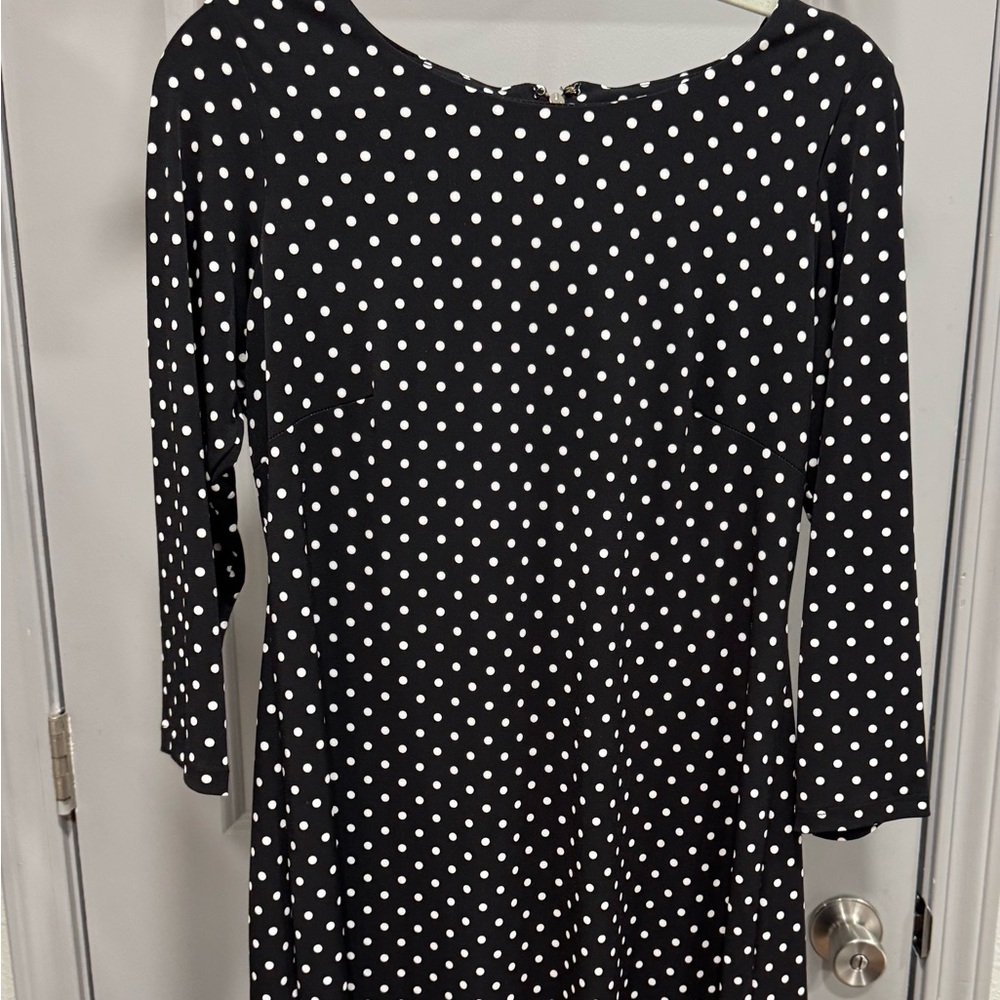 Tommy Hilfiger Blue and White Long Sleeve Shirt Dress